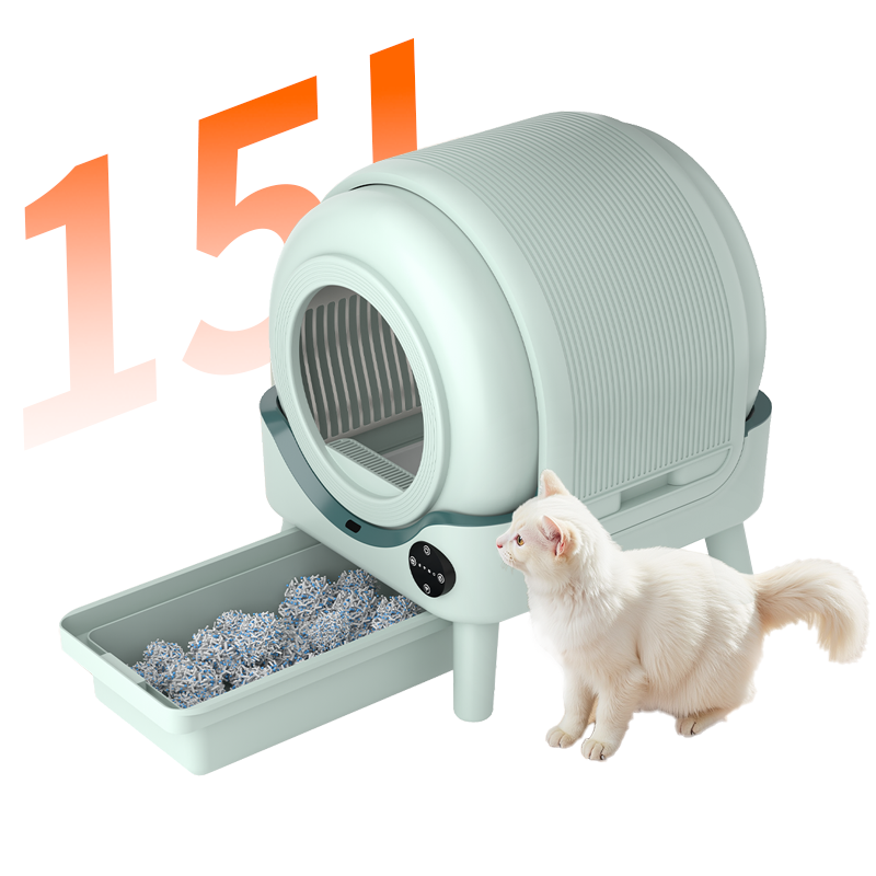 Smart Cat Litter Box Wifi App Control - ペット用品 大容量 Wi-Fi アプリ制御 インテリジェントスマート自動清掃猫用トイレ 自動猫トイレ