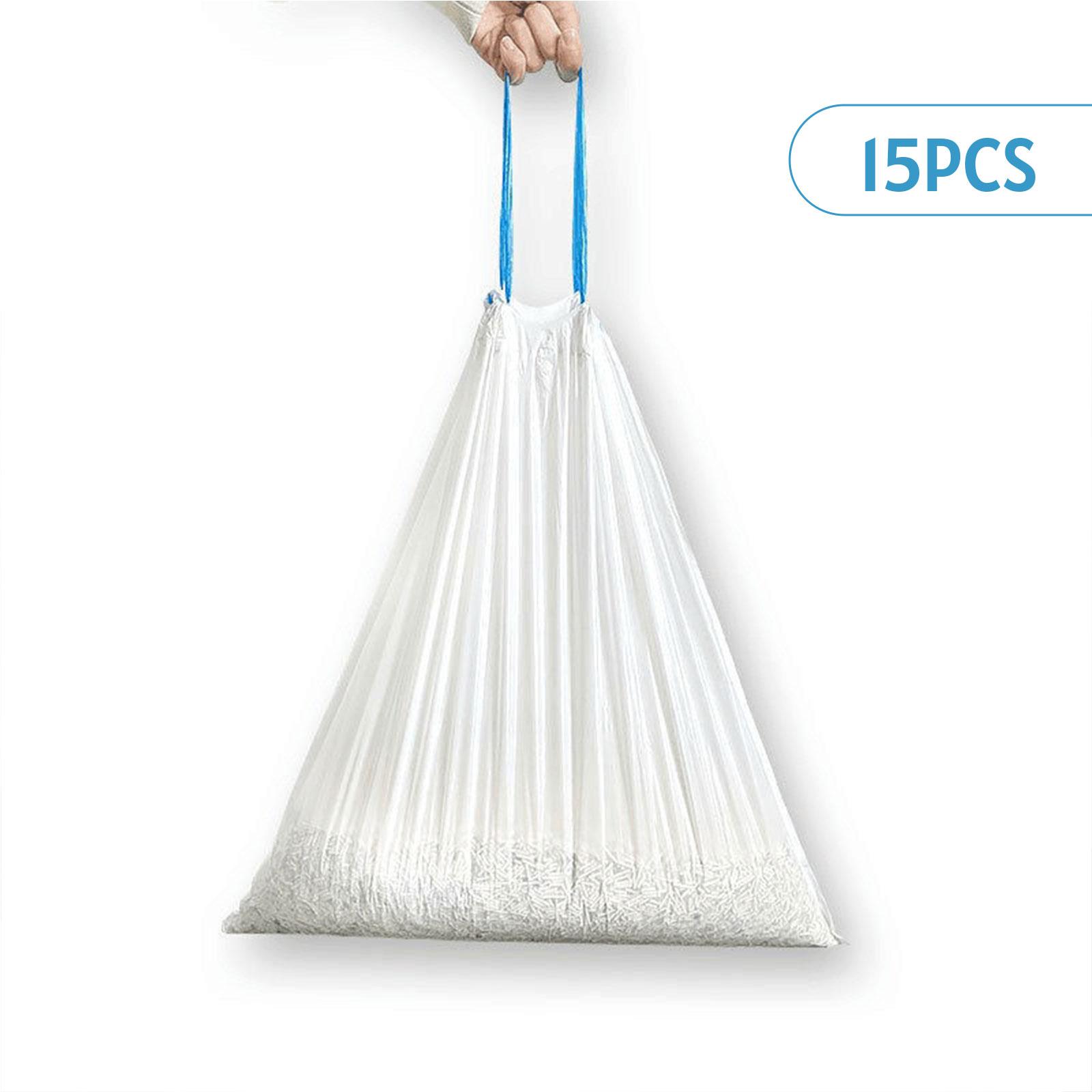 Automatic Litter Box Waste Bag Liner - 厚手の巾着式猫用トイレライナー、頑丈な猫砂用廃棄物袋、自動猫用トイレ用、大型サイズ