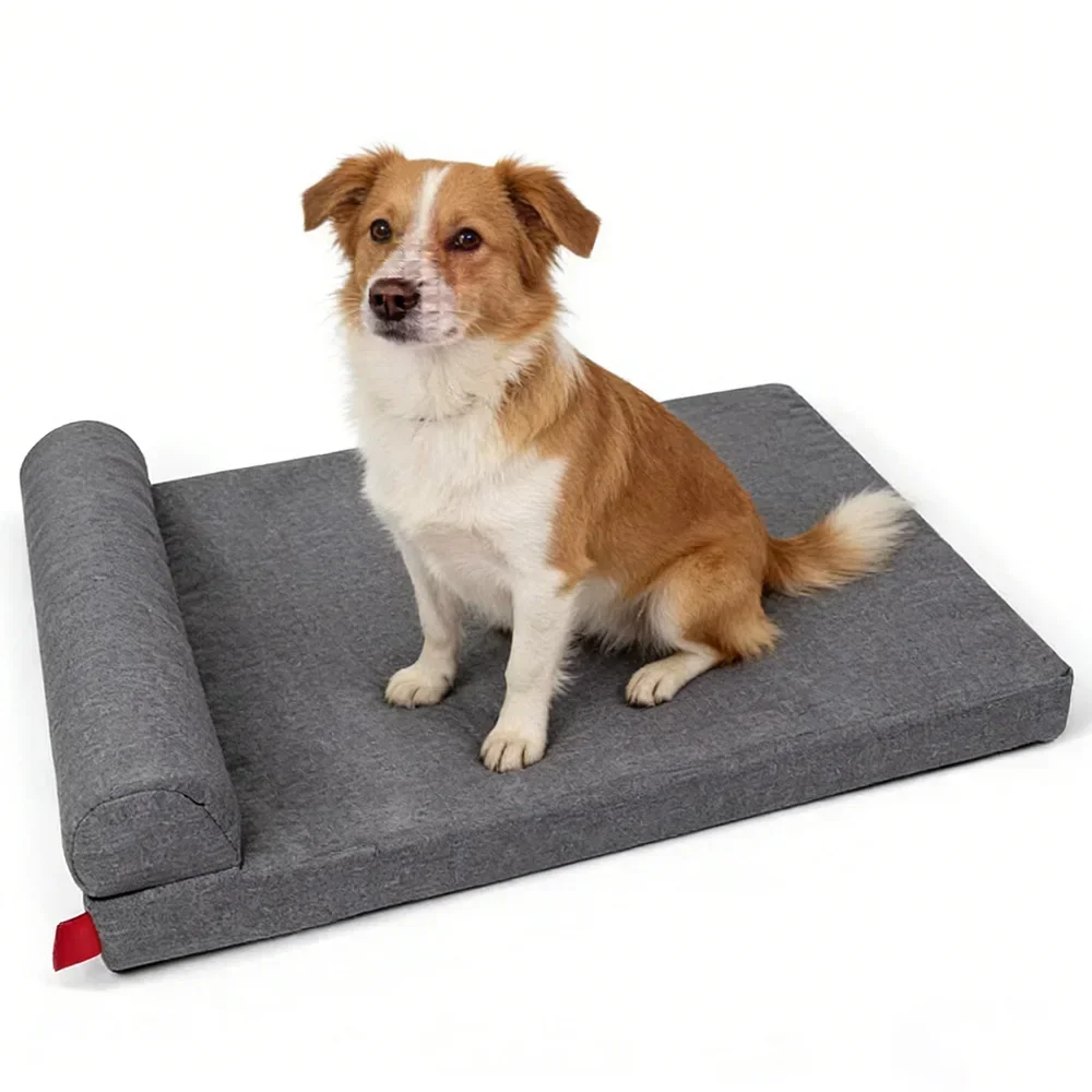 Orthopedic Memory Foam Dog Bed Washable - 滑り止め加工の犬用ベッド、整形外科的設計のペット用ベッド、メモリーフォームを使用した枕、二重防水加工の洗濯可能なカバー、洗濯可能なスポンジ製の猫用ベッド。