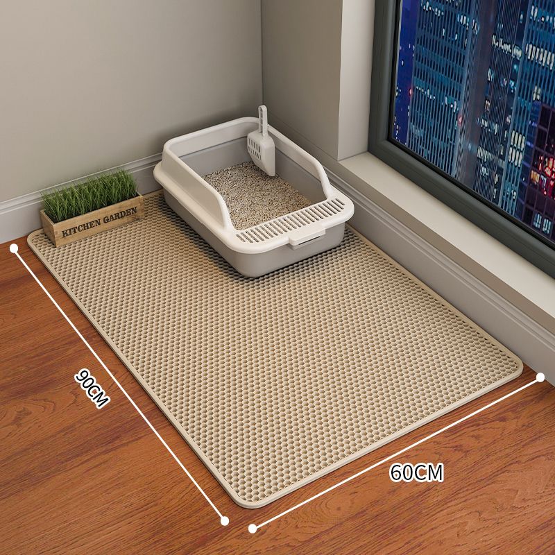 Cat Litter Mat Double Layer Waterproof - 防水猫砂マットペットトイレ二重層折りたたみ猫砂洗面器マット滑り止め洗えるクリーンサプライペット猫砂パッド