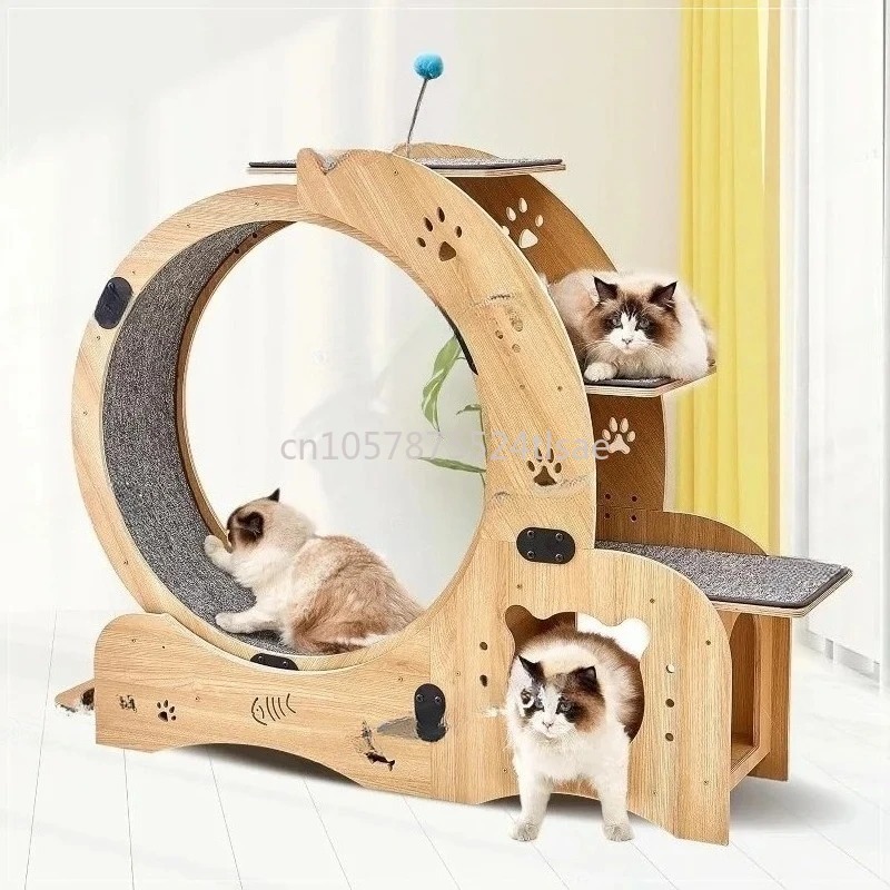 高品質猫用運動用ランニングホイール、インタラクティブペットト - Cat Running Wheel Exercise Treadmill のレビューと価格