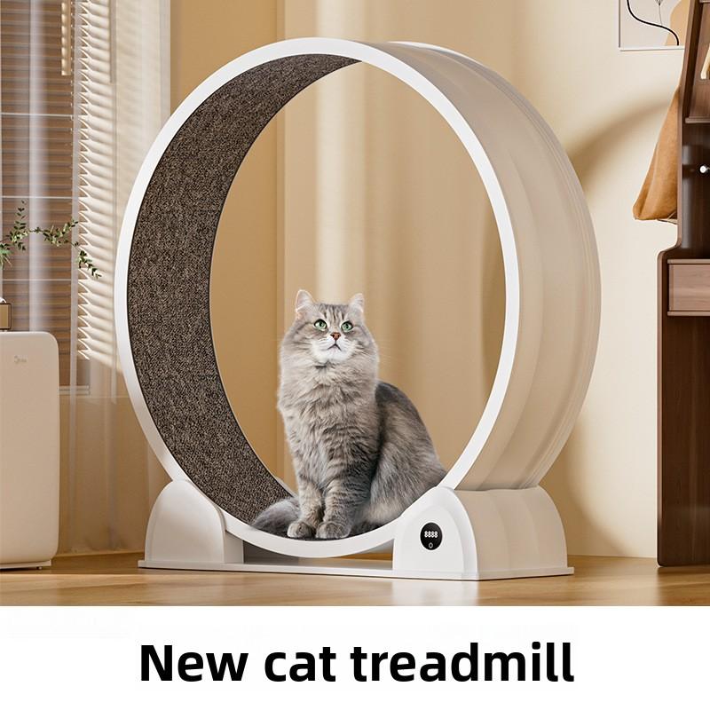 静音手動猫用トレッドミル、インタラクティブな家庭用エクササイ - Cat Running Wheel Exercise Treadmill のレビューと価格