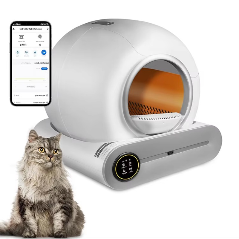 新型ファッションデザイン低騒音アプリWifiタッチコントロー - Smart Cat Litter Box Wifi App Control のレビューと価格