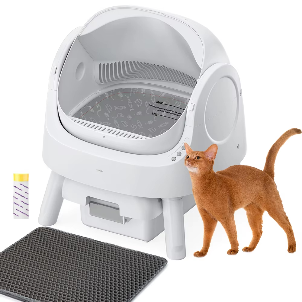 自動清掃ネコトイレ 65L 大容量 WIFIアプリ制御 スマ - Smart Cat Litter Box Wifi App Control のレビューと価格