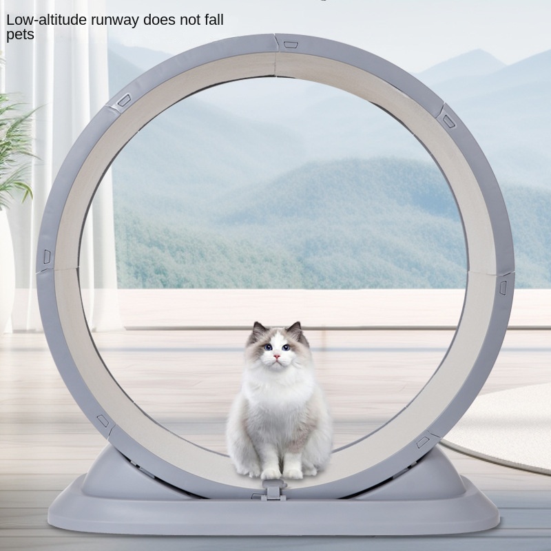 ペットフィットネスプラスチック製挟み込み防止スポーツランニン - Cat Running Wheel Exercise Treadmill のレビューと価格