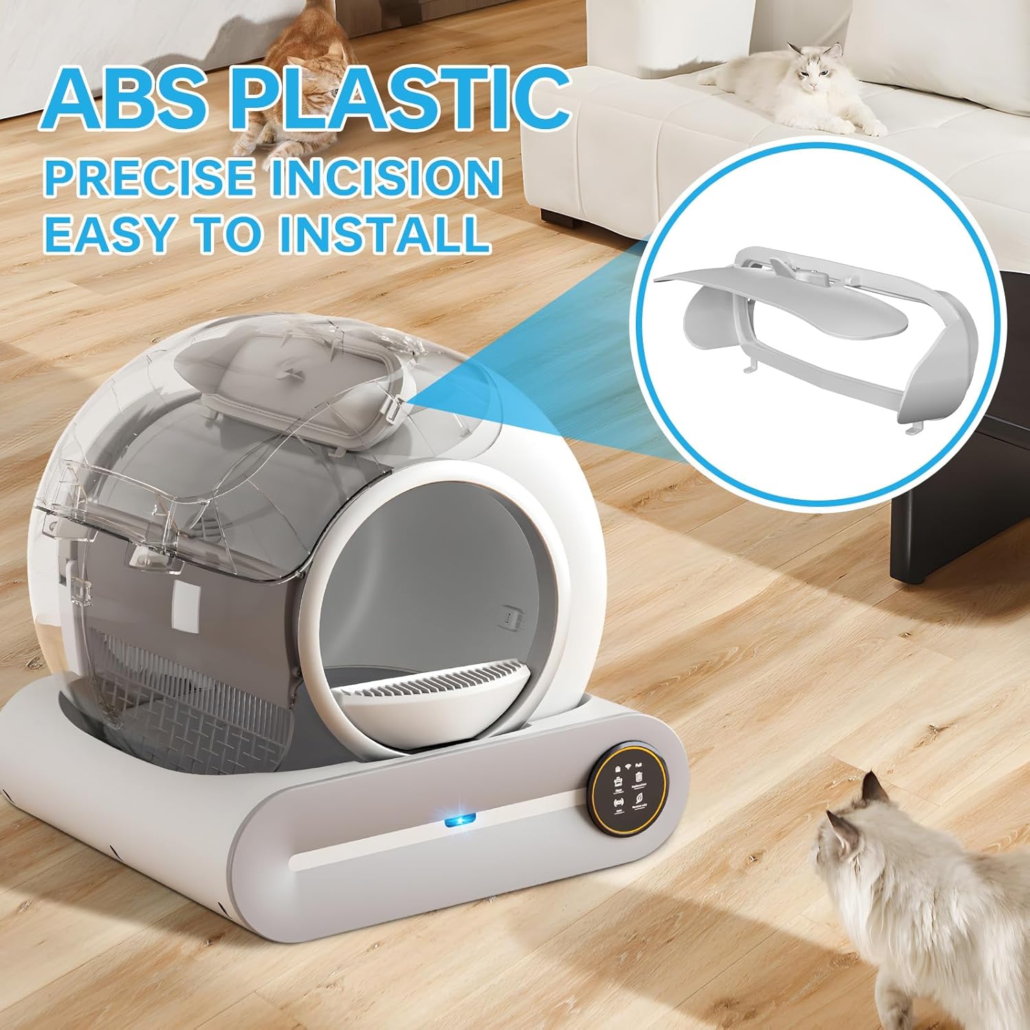 TONEPIE自動猫トイレアクセサリービンドア、セルフクリー - Self Cleaning Cat Litter Box Automatic のレビューと価格