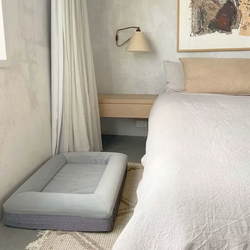 メモリーフォーム整形外科用高級犬用ベッド、取り外し可能、洗濯 - Orthopedic Memory Foam Dog Bed Washable のレビューと価格