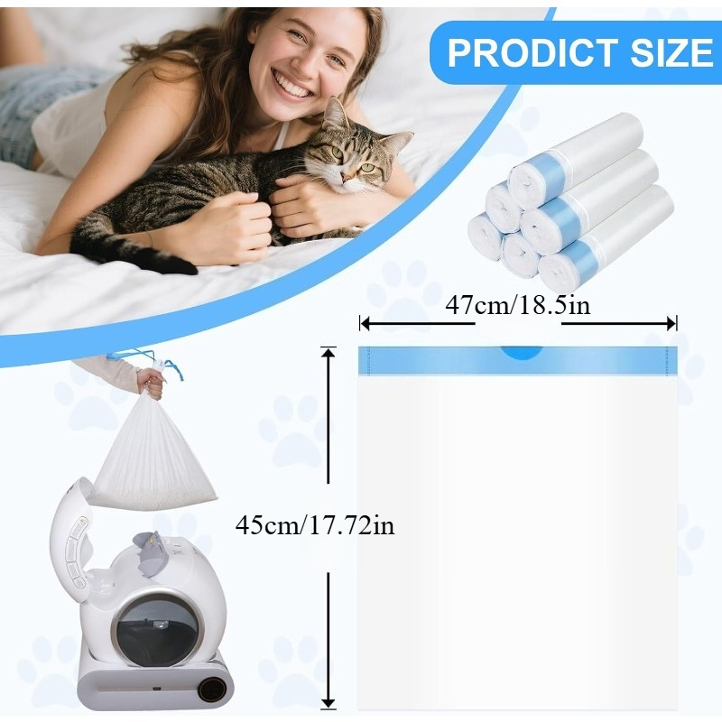 超強力ペットうんち袋 トーンパイ自動猫トイレ15Lセルフクリ - Automatic Litter Box Waste Bag Liner のレビューと価格