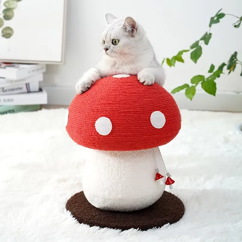 サイザル麻縄製猫用爪とぎタワー、インタラクティブな動きを促す - Cat Scratching Post Sisal Tree Tower のレビューと価格