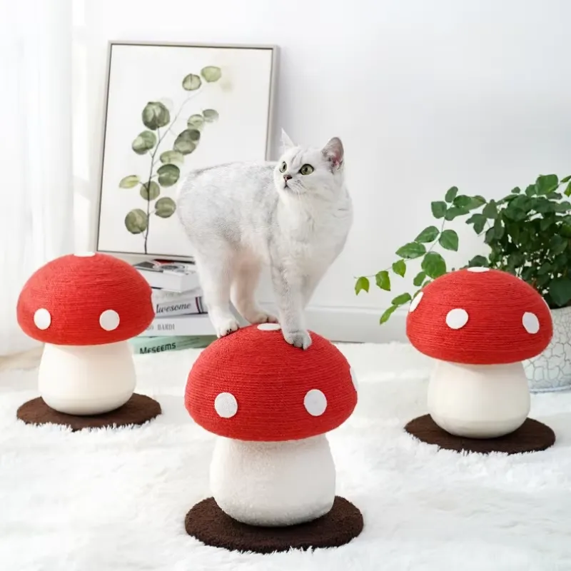 サイザル麻縄製猫用爪とぎタワー、インタラクティブな動きを促す - Cat Scratching Post Sisal Tree Tower のレビューと価格