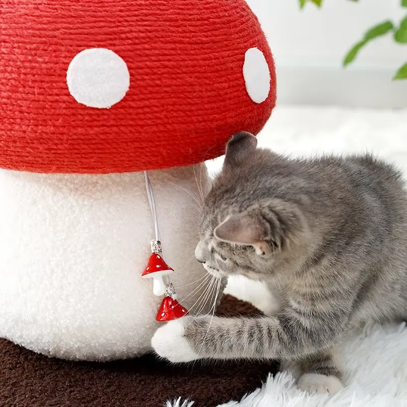 サイザル麻縄製猫用爪とぎタワー、インタラクティブな動きを促す - Cat Scratching Post Sisal Tree Tower のレビューと価格