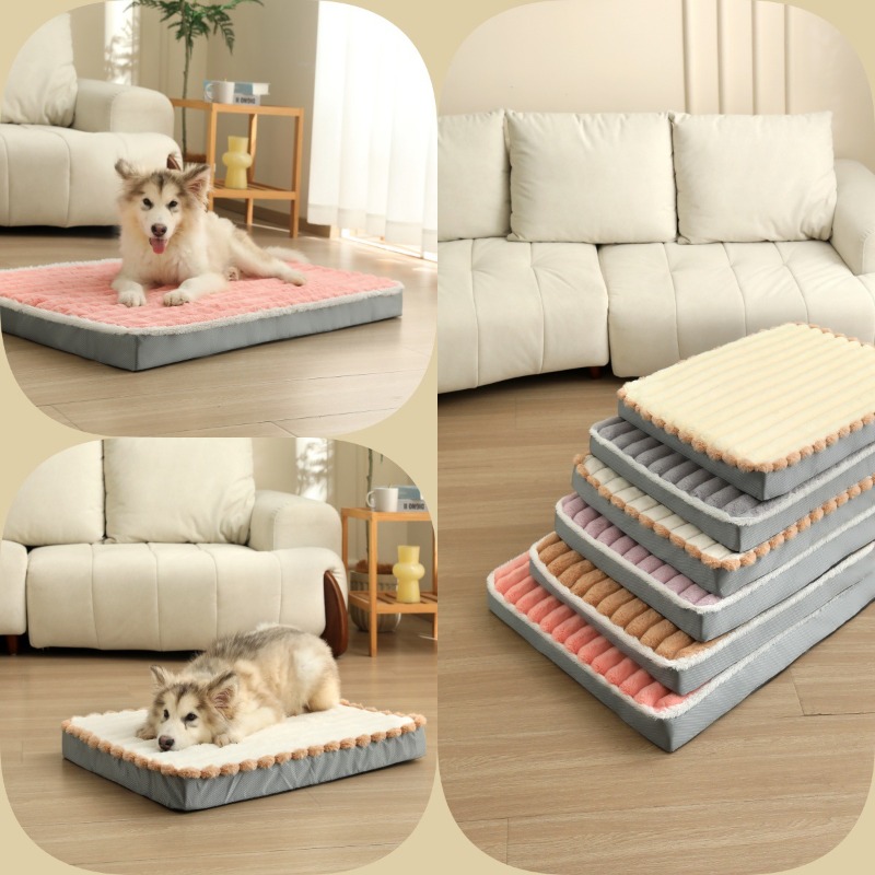 高反発メモリーフォームを使用した犬用ベッド。取り外し可能で洗 - Orthopedic Memory Foam Dog Bed Washable のレビューと価格