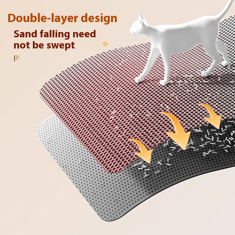 90X60CM猫用トイレマット 防水二重層ペット用トイレマッ - Cat Litter Mat Double Layer Waterproof のレビューと価格