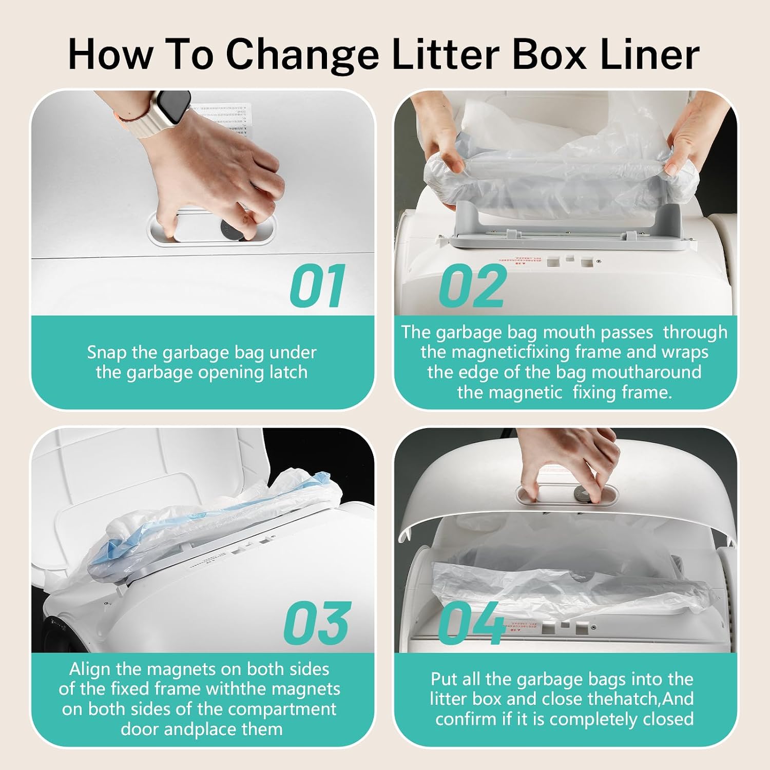 6ロール入り ロールペット用うんち袋。トーンピー製自動猫用ト - Automatic Litter Box Waste Bag Liner のレビューと価格