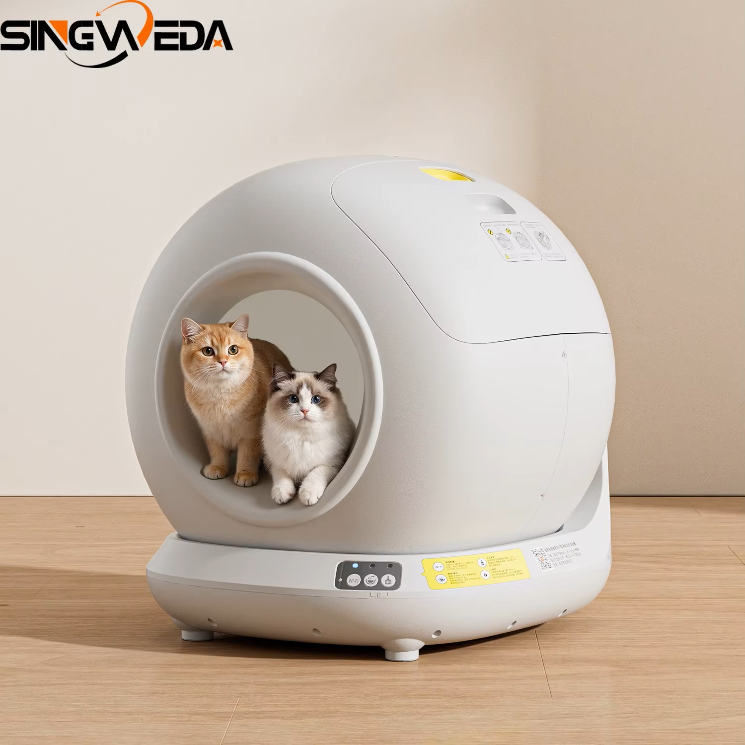 78Lセルフクリーニング猫トイレ 全自動密閉型猫トイレ アプ - Self Cleaning Cat Litter Box Automatic のレビューと価格