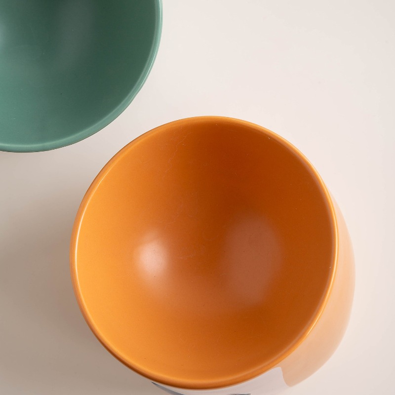 セラミック製、傾斜設計の高さ調整可能なペット用食器。かわいい - Elevated Ceramic Cat Bowls Tilted Food のレビューと価格