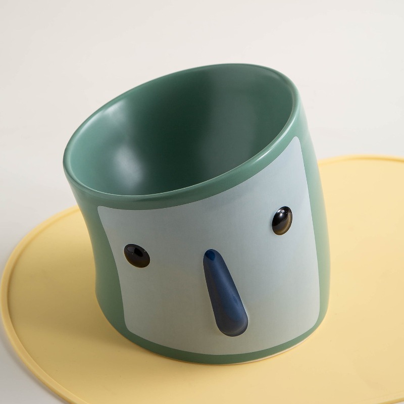 セラミック製、傾斜設計の高さ調整可能なペット用食器。かわいい - Elevated Ceramic Cat Bowls Tilted Food のレビューと価格