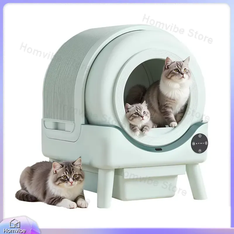 スマート自動清掃猫トイレ WiFiアプリ制御 電動スマート猫 - Smart Cat Litter Box Wifi App Control のレビューと価格