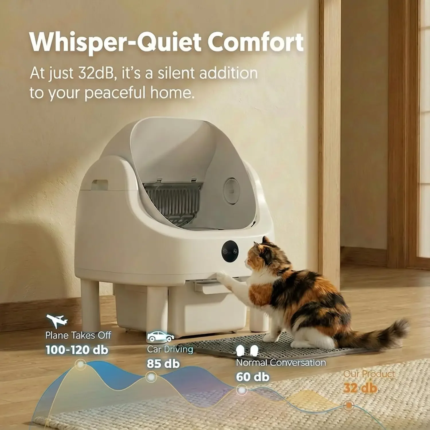 自動猫用トイレ、複数の猫に対応した自動清掃機能付き、臭いや掃 - Self Cleaning Cat Litter Box Automatic のレビューと価格