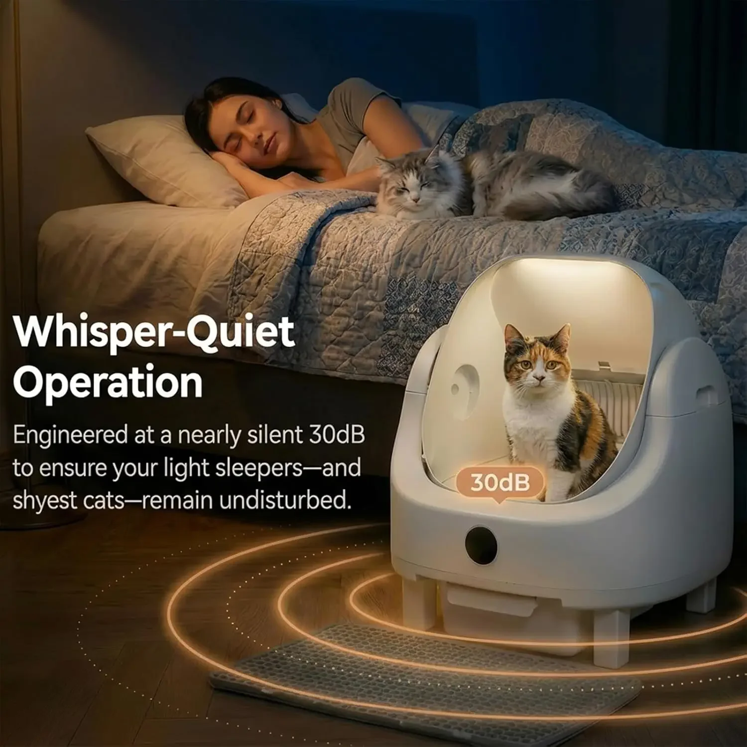自動猫用トイレ、複数の猫に対応した自動清掃機能付き、臭いや掃 - Self Cleaning Cat Litter Box Automatic のレビューと価格