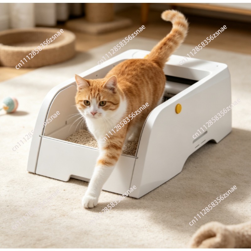 アップグレード版WiFi自動開閉式猫トイレ、セルフクリーニン - Smart Cat Litter Box Wifi App Control のレビューと価格