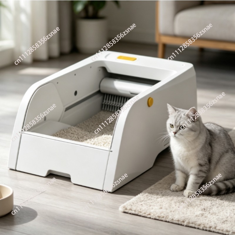 アップグレード版WiFi自動開閉式猫トイレ、セルフクリーニン - Smart Cat Litter Box Wifi App Control のレビューと価格