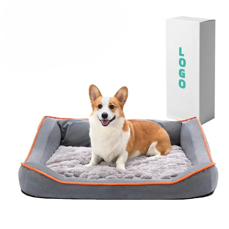 カスタマイズ可能な防水・洗濯可能なペット用ベッドスプレッド、 - Orthopedic Memory Foam Dog Bed Washable のレビューと価格