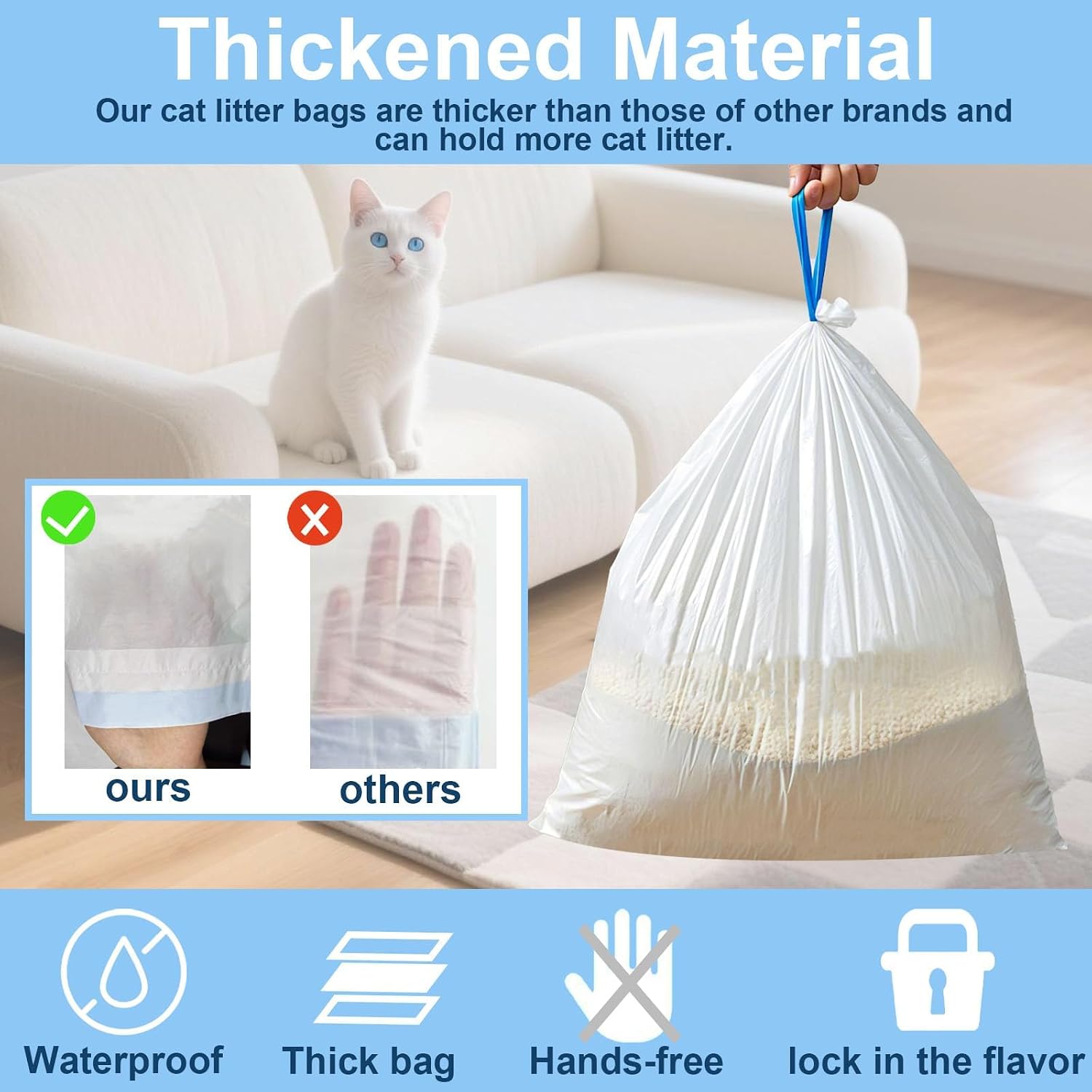 2/5ロール入り、Tonepie自動猫用トイレに対応したペッ - Automatic Litter Box Waste Bag Liner のレビューと価格