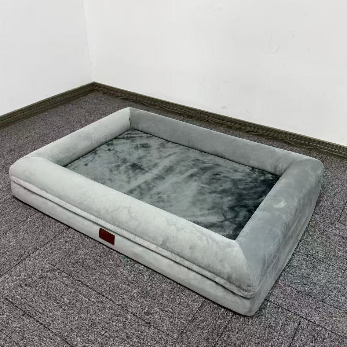 モダンな高級整形外科用犬用ソファベッド、豪華なメモリーフォー - Orthopedic Memory Foam Dog Bed Washable のレビューと価格