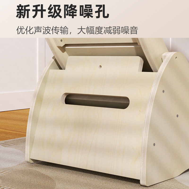 猫と犬用の静音ペット用ランニングホイール、木製キャットタワー - Cat Running Wheel Exercise Treadmill のレビューと価格