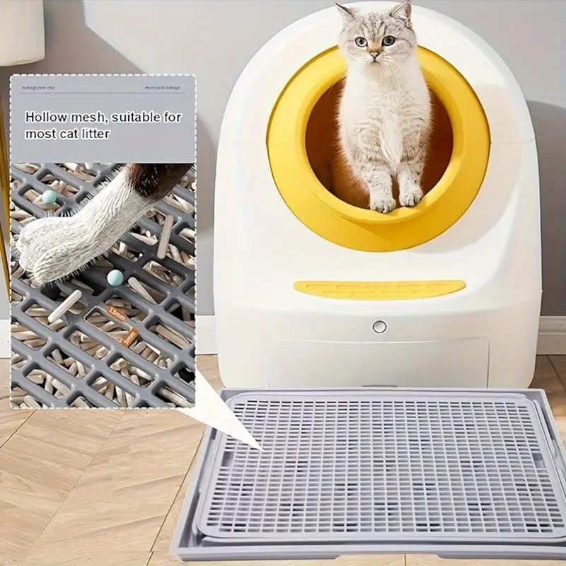 丈夫なプラスチック製のウサギと小動物用トイレ（グリル付き）/ - Cat Litter Mat Double Layer Waterproof のレビューと価格