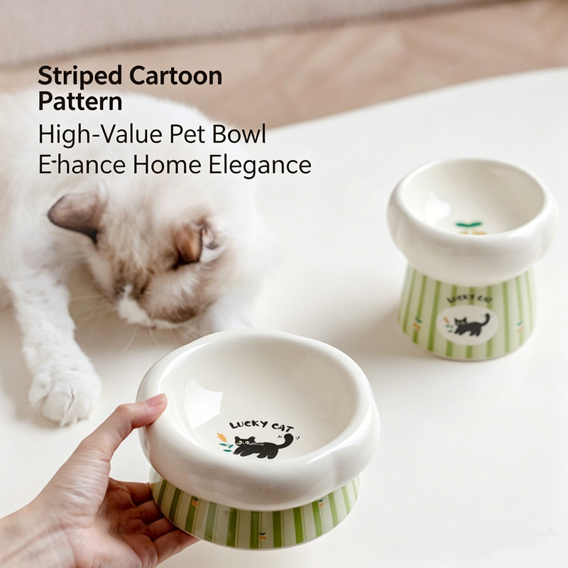 高さのあるセラミック製犬用ボウル、傾斜ネック保護、嘔吐防止、 - Elevated Ceramic Cat Bowls Tilted Food のレビューと価格