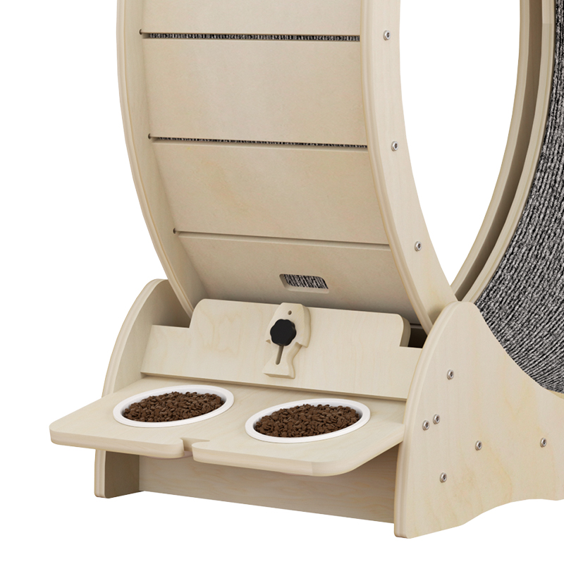 素敵なデザインのカスタマイズ可能なペット用品 木製猫用トレッ - Cat Running Wheel Exercise Treadmill のレビューと価格