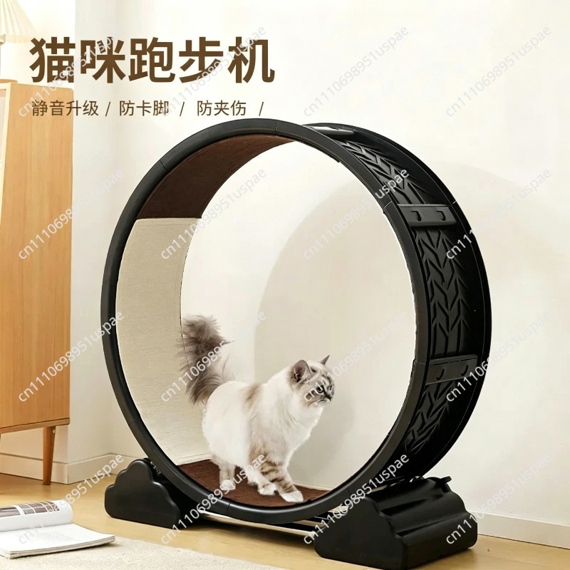 猫用トレッドミルローラー – ランニングホイール＆クライミン - Cat Running Wheel Exercise Treadmill のレビューと価格
