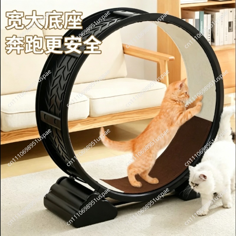 猫用トレッドミルローラー – ランニングホイール＆クライミン - Cat Running Wheel Exercise Treadmill のレビューと価格