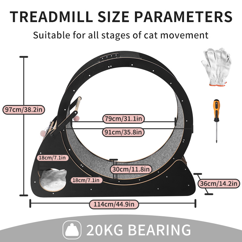 CATSOUL オリオンスタイル猫用トレッドミル カスタマイ - Cat Running Wheel Exercise Treadmill のレビューと価格