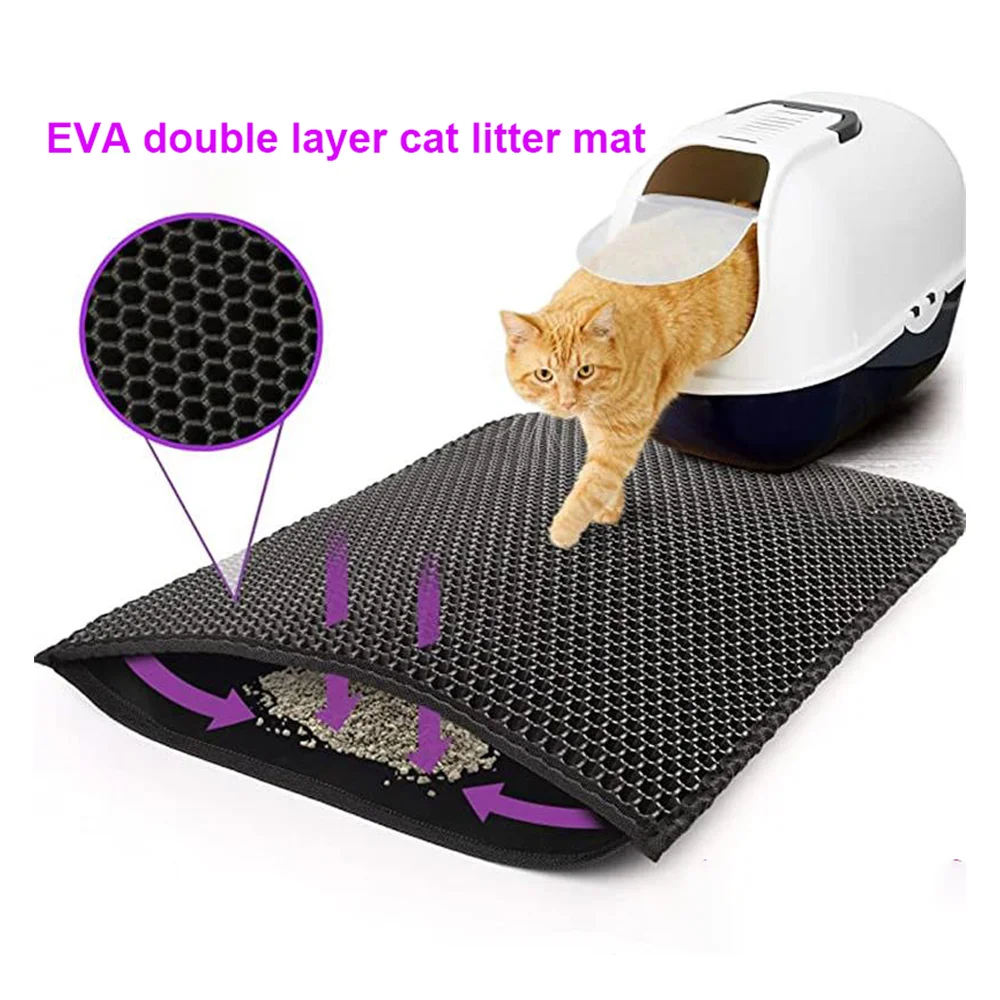 猫と防水の2層グリッターマット,魔法の防水マット,滑り止めト - Cat Litter Mat Double Layer Waterproof のレビューと価格