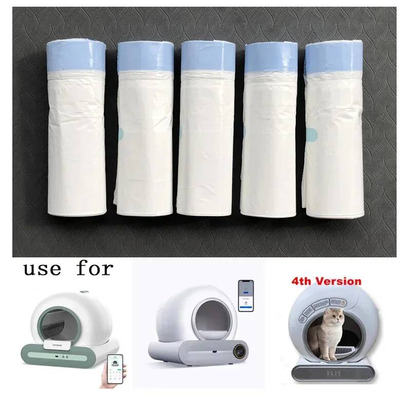 90枚入り特厚猫用トイレライナー使い捨てゴミ袋、Mewant - Automatic Litter Box Waste Bag Liner のレビューと価格