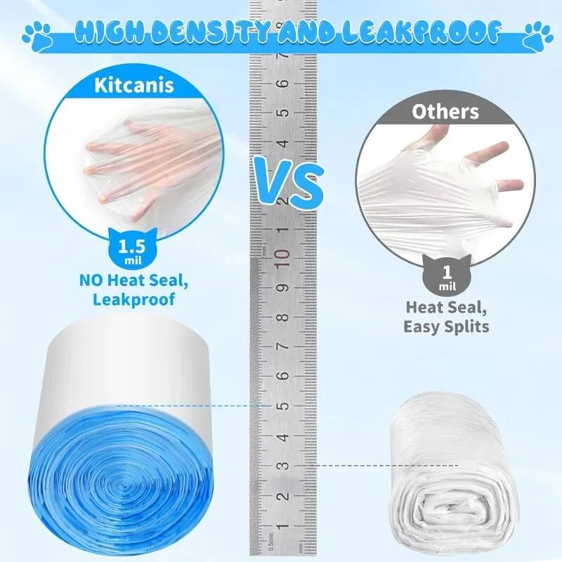 90枚入り特厚猫用トイレライナー使い捨てゴミ袋、Mewant - Automatic Litter Box Waste Bag Liner のレビューと価格