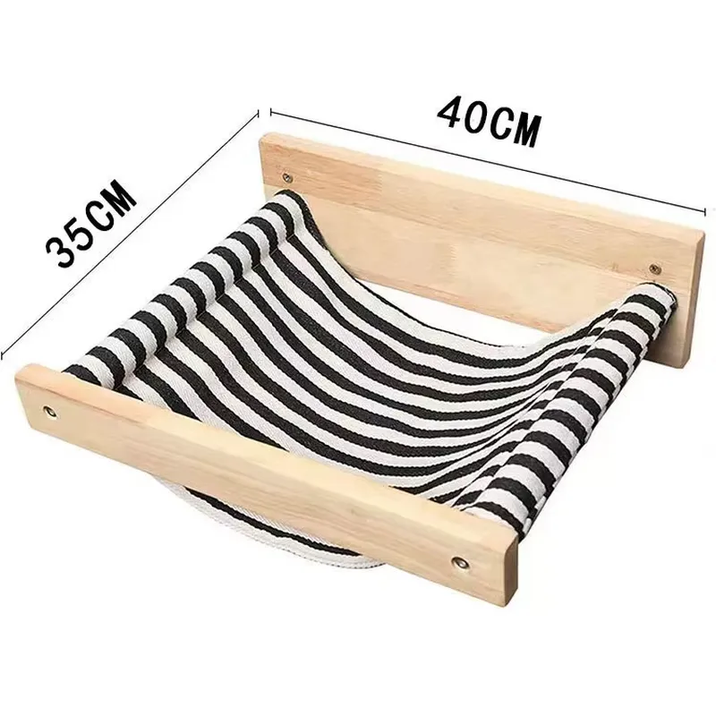 モダンな木製猫用ハンモック、壁掛け式棚、睡眠・遊び・登り用、 - Cat Wall Climbing Shelves Hammock Wooden のレビューと価格