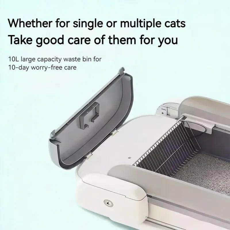 STLF スマート自動清掃式猫用トイレ。自動で開閉し、Tuy - Self Cleaning Cat Litter Box Automatic のレビューと価格