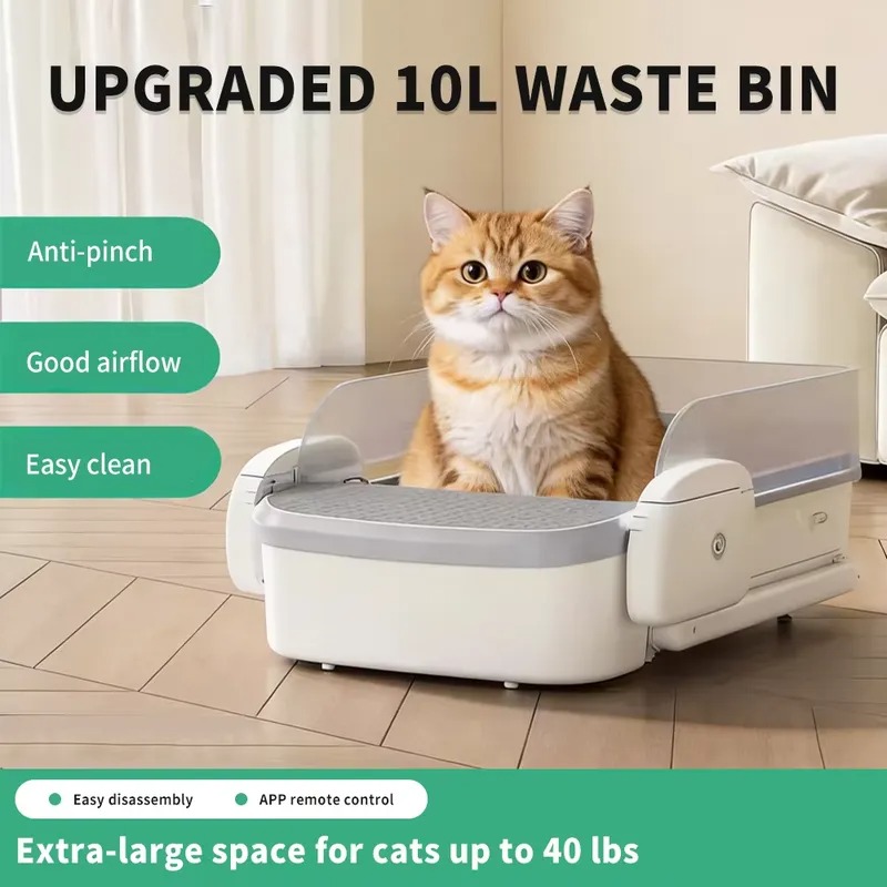 STLF スマート自動清掃式猫用トイレ。自動で開閉し、Tuy - Self Cleaning Cat Litter Box Automatic のレビューと価格