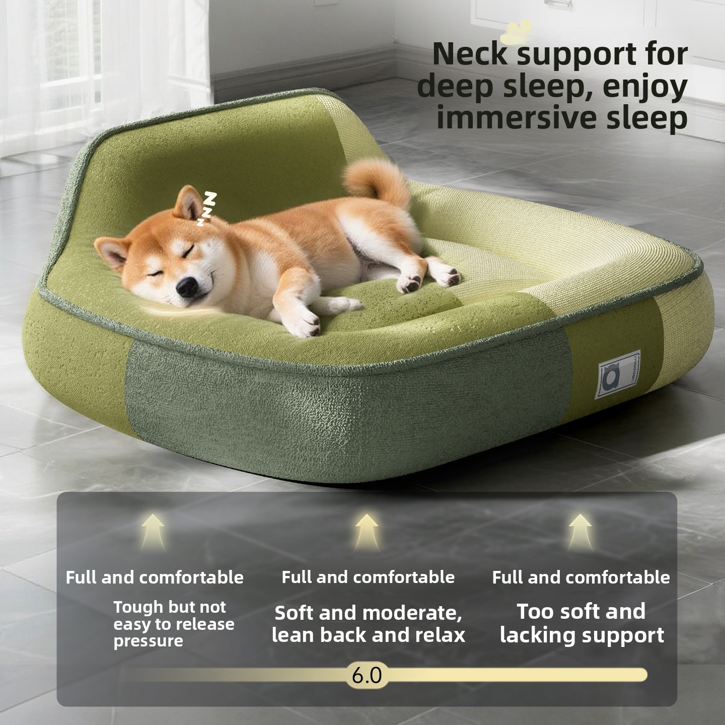 整形外科用メモリーフォーム大型犬猫用ベッドペットソファベッド - Orthopedic Memory Foam Dog Bed Washable のレビューと価格