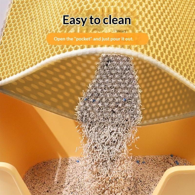 二層構造の猫用トイレマット、飛び散り防止、滑り止め、防水、猫 - Cat Litter Mat Double Layer Waterproof のレビューと価格