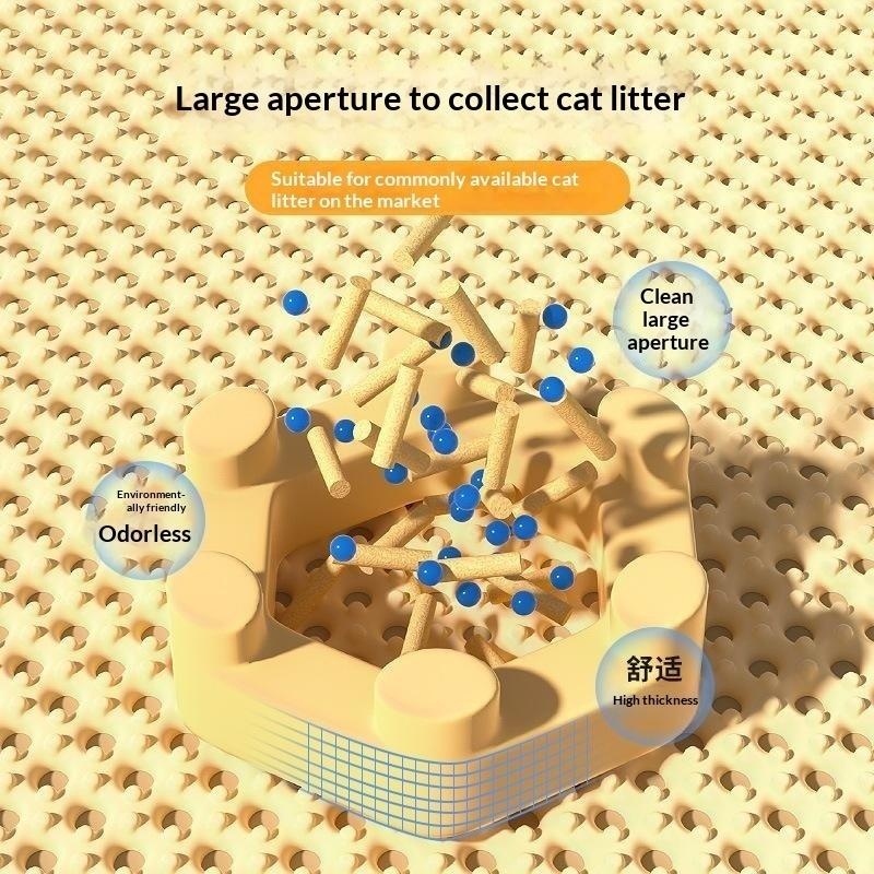二層構造の猫用トイレマット、飛び散り防止、滑り止め、防水、猫 - Cat Litter Mat Double Layer Waterproof のレビューと価格