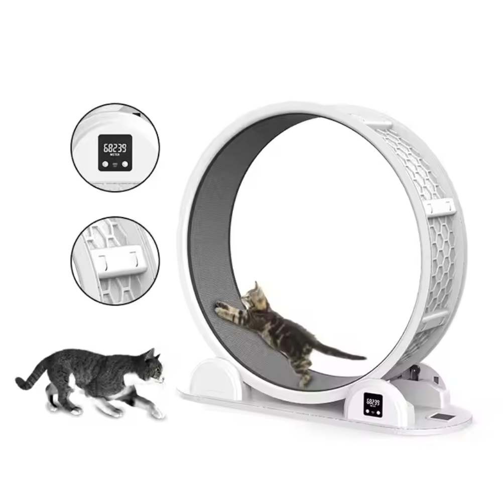 高品質インタラクティブ猫用エクササイズランニングホイール 静 - Cat Running Wheel Exercise Treadmill のレビューと価格