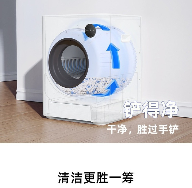 全自動密閉式セルフクリーニング猫用トイレ 電動うんち掃除機能 - Self Cleaning Cat Litter Box Automatic のレビューと価格