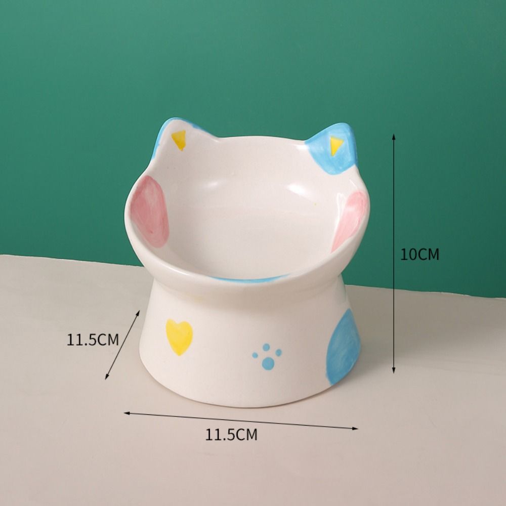 15 °   傾斜式高さ調節可能な猫用食器、逆流防止、転倒防 - Elevated Ceramic Cat Bowls Tilted Food のレビューと価格