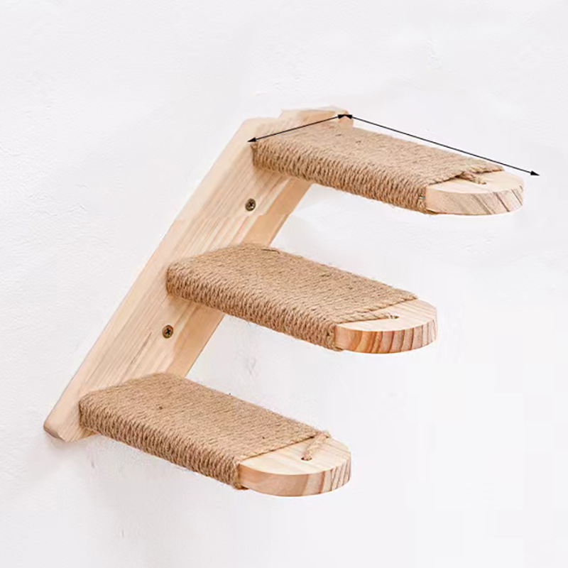 猫用ウォールコンプレックス、木製キャットタワー、ふわふわハン - Cat Wall Climbing Shelves Hammock Wooden のレビューと価格