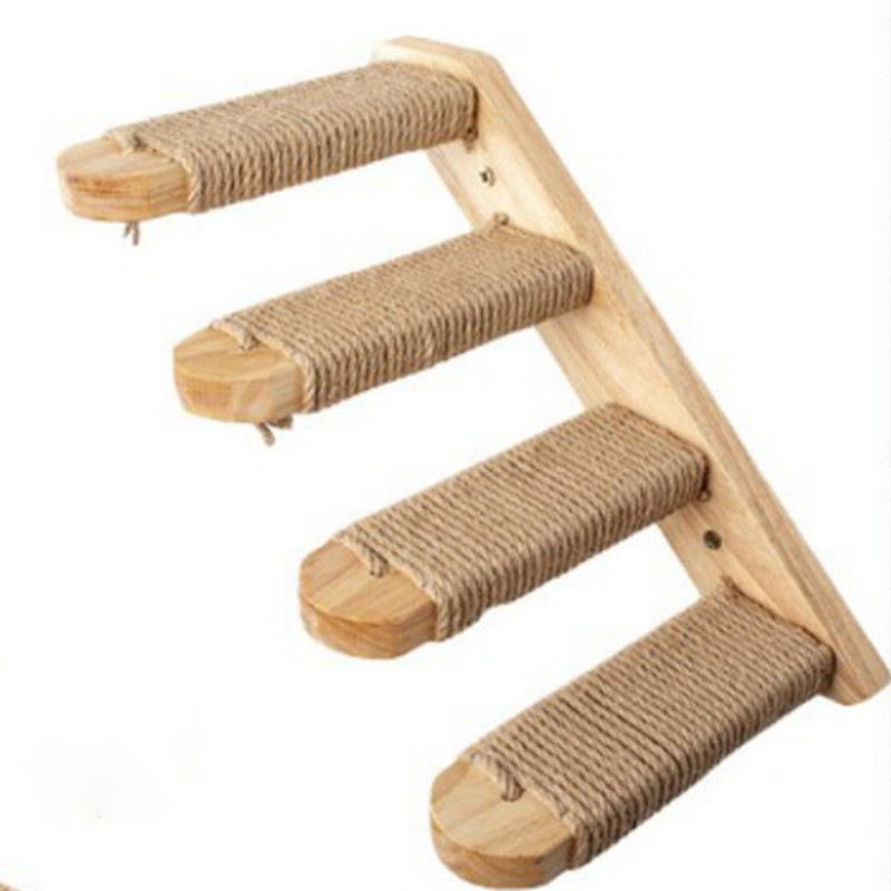 猫用ウォールコンプレックス、木製キャットタワー、ふわふわハン - Cat Wall Climbing Shelves Hammock Wooden のレビューと価格